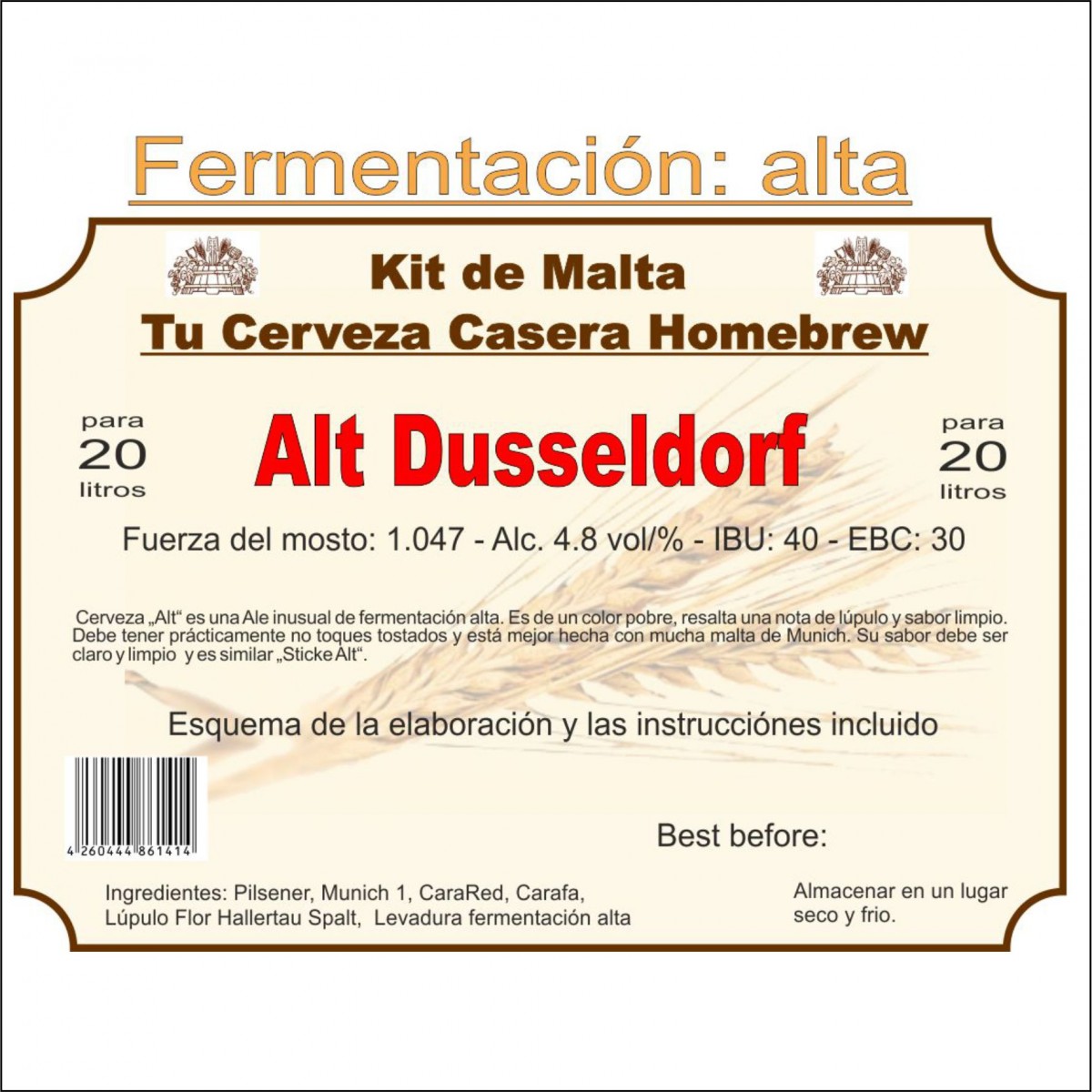 Kit en grano "Alt Dusseldorf"