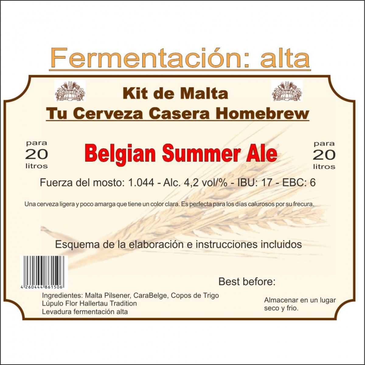 Kit en grano "Belgian Summer Ale"