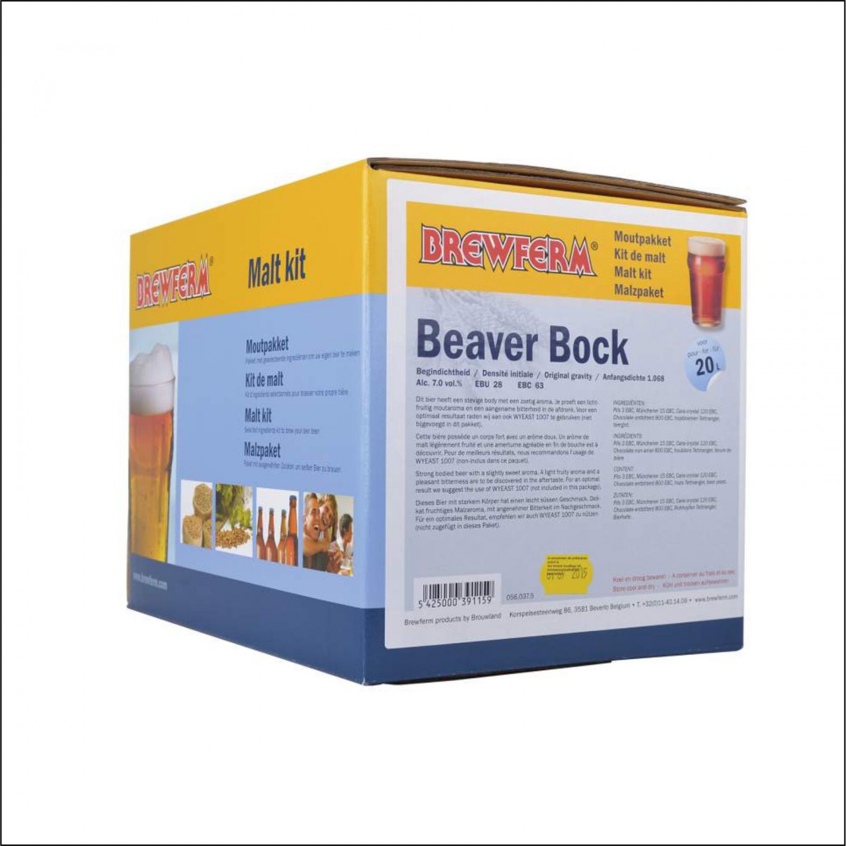 Kit de malta en grano "Beaver Bock"