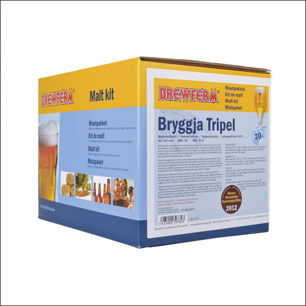 Kit de malta en grano "Bryggja Tripel"