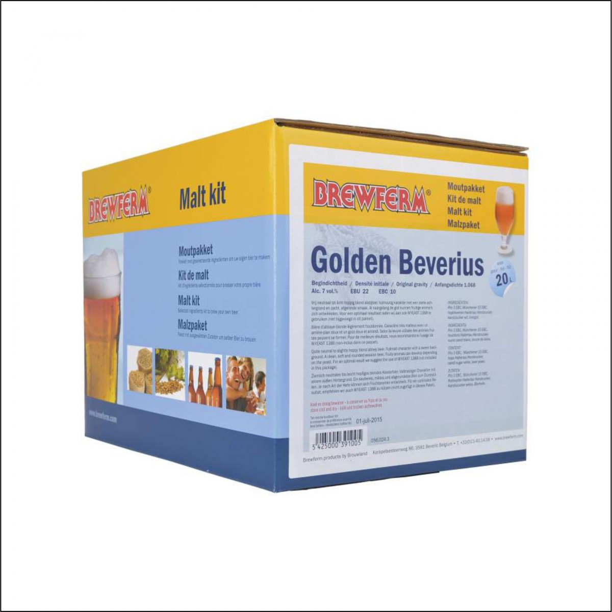Kit de malta en grano "Golden Beverius"