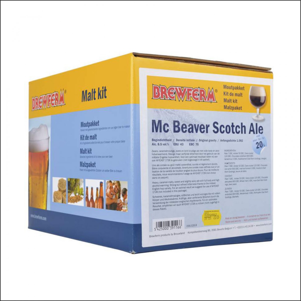 Kit de malta en grano "Mc Beaver Scotch"