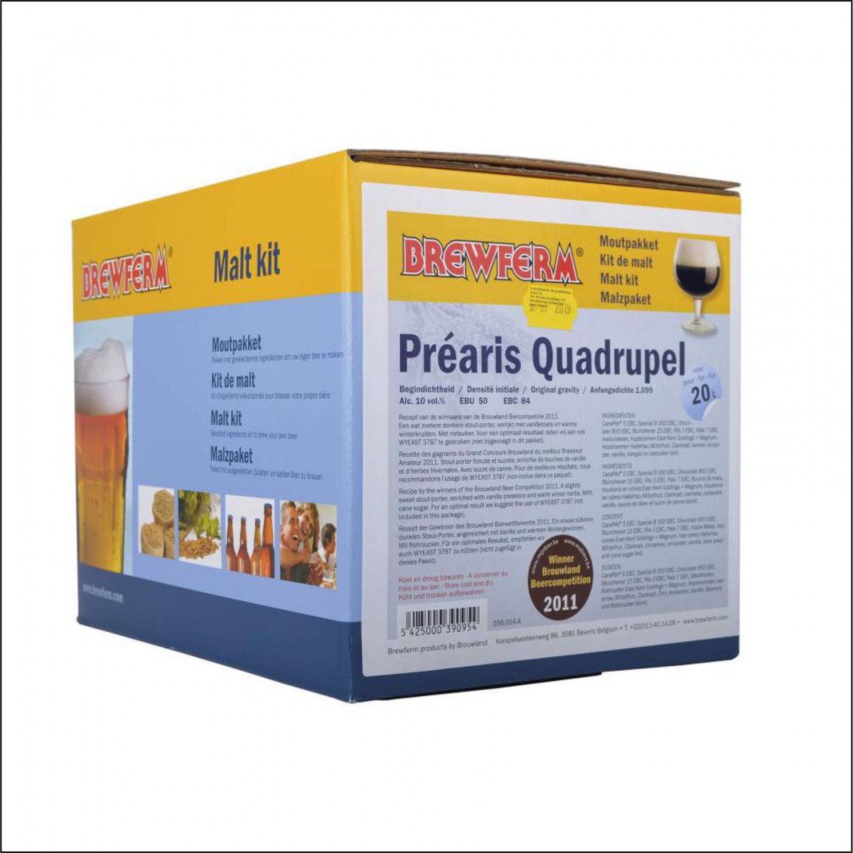 Kit de malta en grano "Prearis Quadrupel"