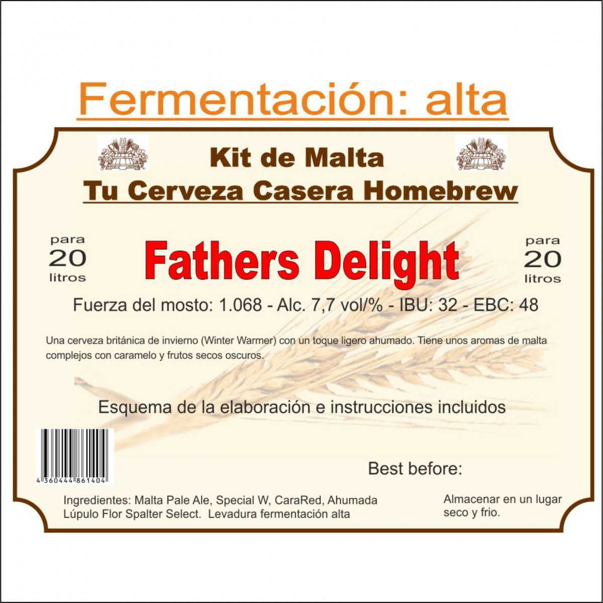 Kit en grano "Fathers Delight"