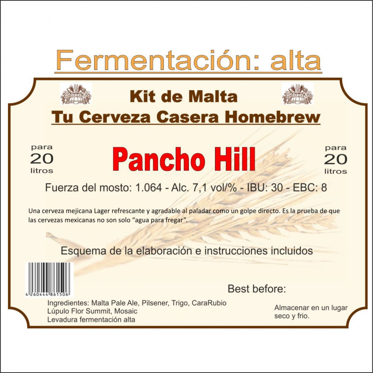 Kit en grano "Casa Pancho"
