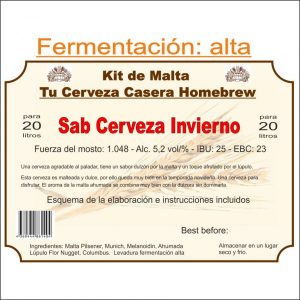 Kit en grano "Sab Cerveza de Invierno"