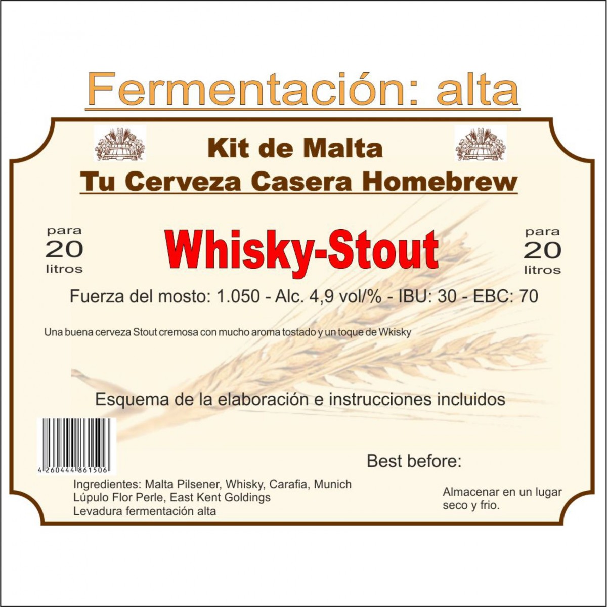 Kit en grano "Whisky-Stout"