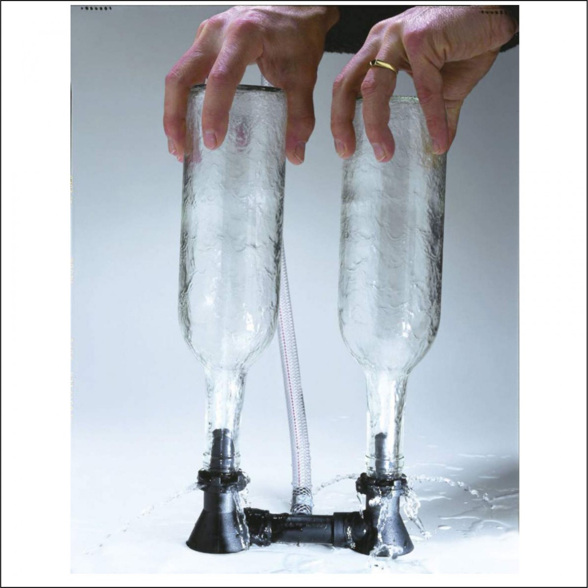 Lavabotellas de agua con presión DOUBLE BLAST