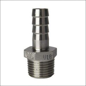 Boquilla manguera INOX 1/2"macho / 13mm