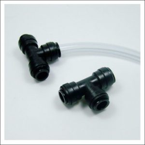 Pieza T para conexiones rápidas ø12mm exterior