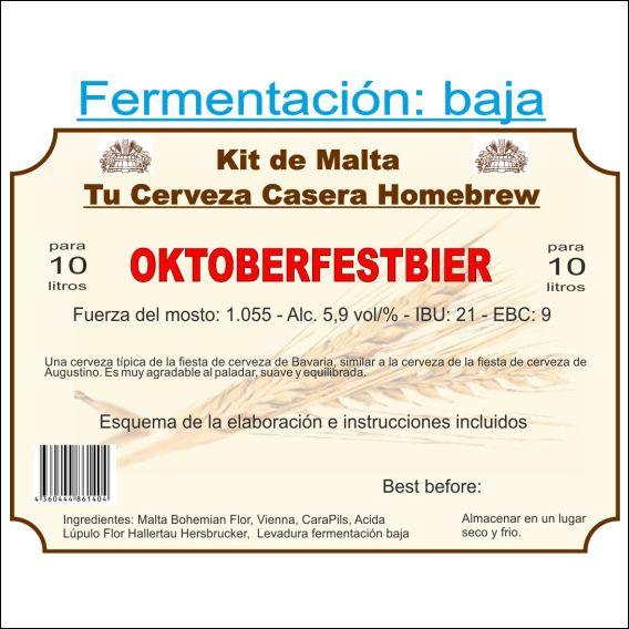 Kit en grano "Oktoberfestbier" 10ltr