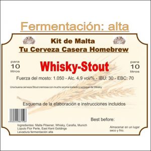 Kit en grano "Whisky-Stout" 10ltr