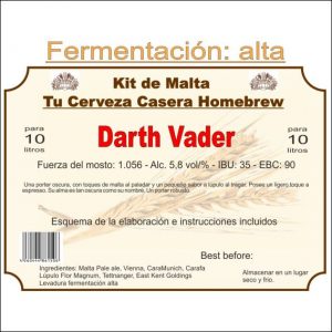 Kit en grano "Darth Vader" 10ltr