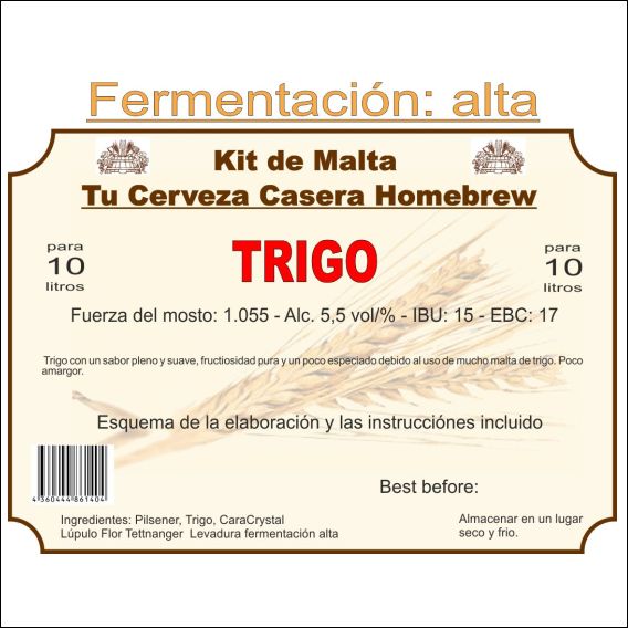 Kit en grano "Trigo" 10ltr