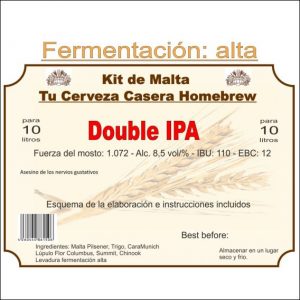 Kit en grano "Double IPA" 10ltr