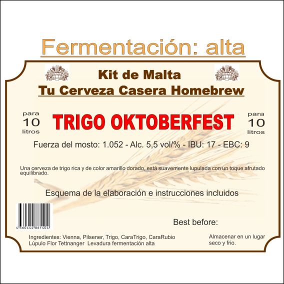 Kit en grano "Trigo Oktoberfest" 10ltr