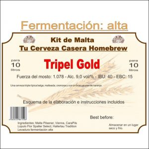 Kit en grano "Tripel Gold" 10ltr